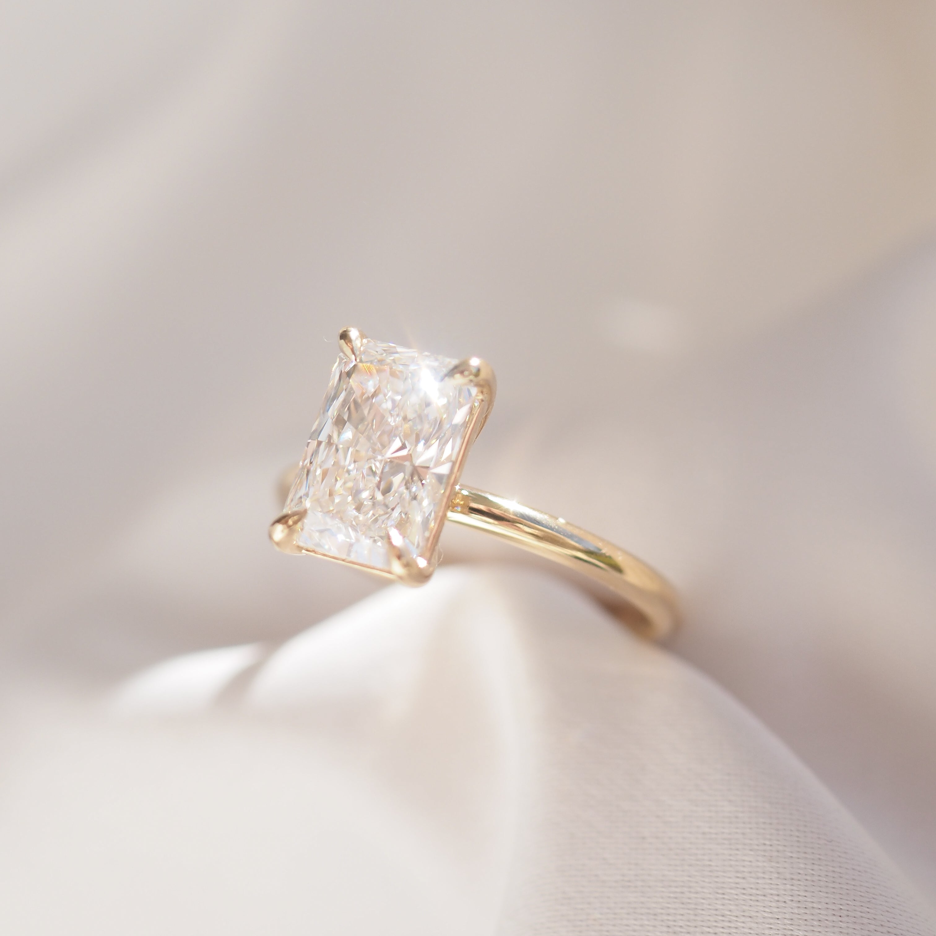 Rhea | Radiant Solitaire Lab-Grown Diamond Engagement Ring