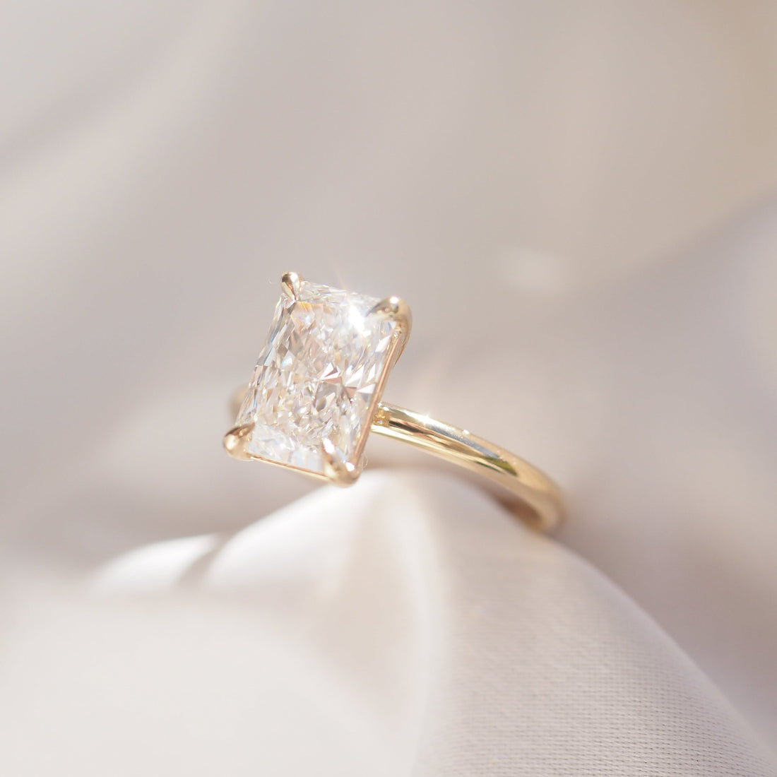 Rhea | Radiant Solitaire Lab-Grown Diamond Engagement Ring