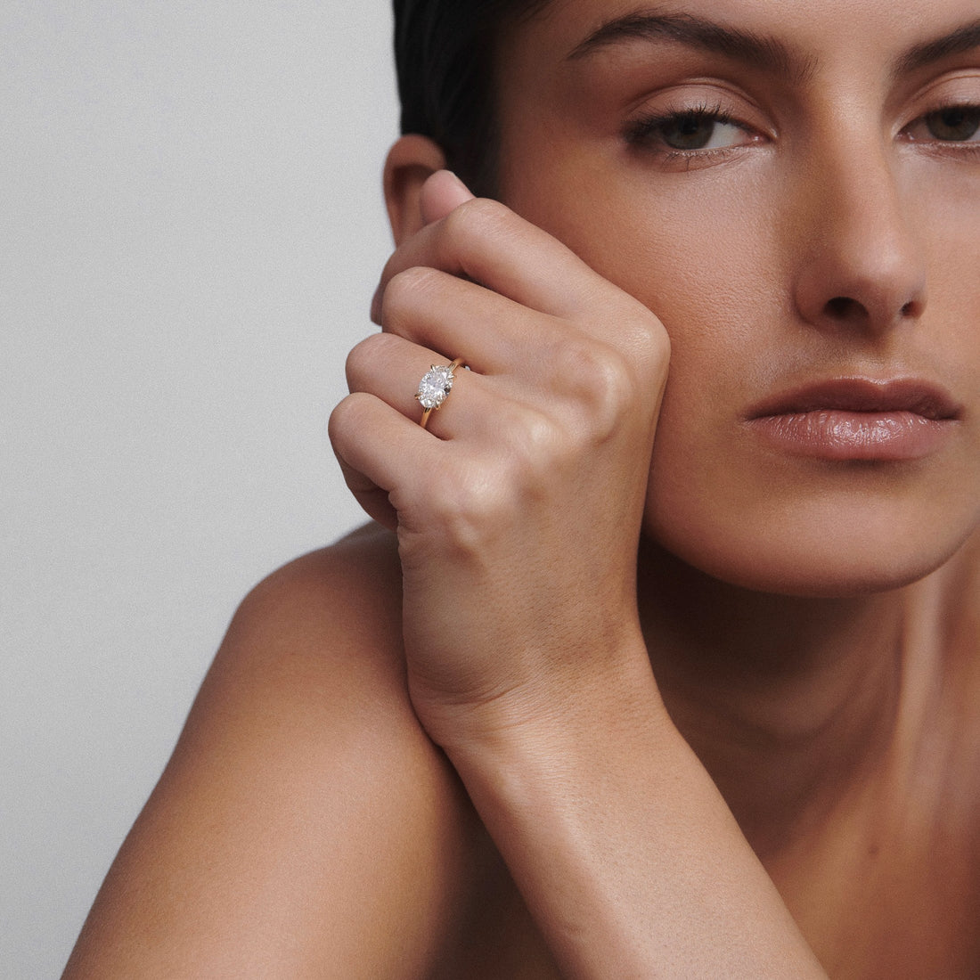 Ayla | East West Oval Solitaire Lab-Grown Diamond Engagement Ring