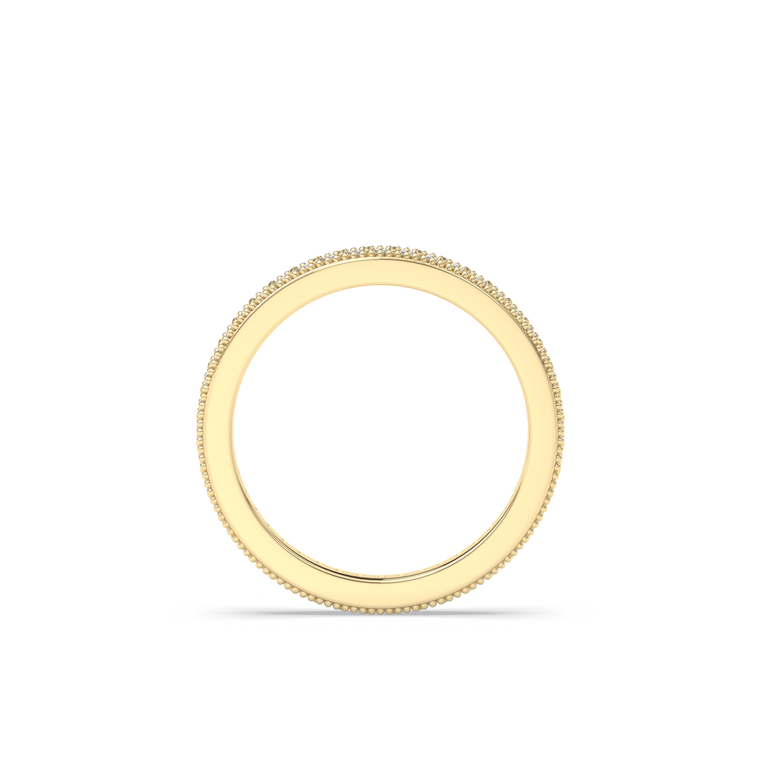 Vintage Monaco Moissanite Wedding Band