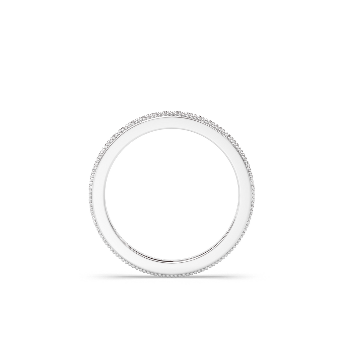 Vintage Monaco Moissanite Wedding Band