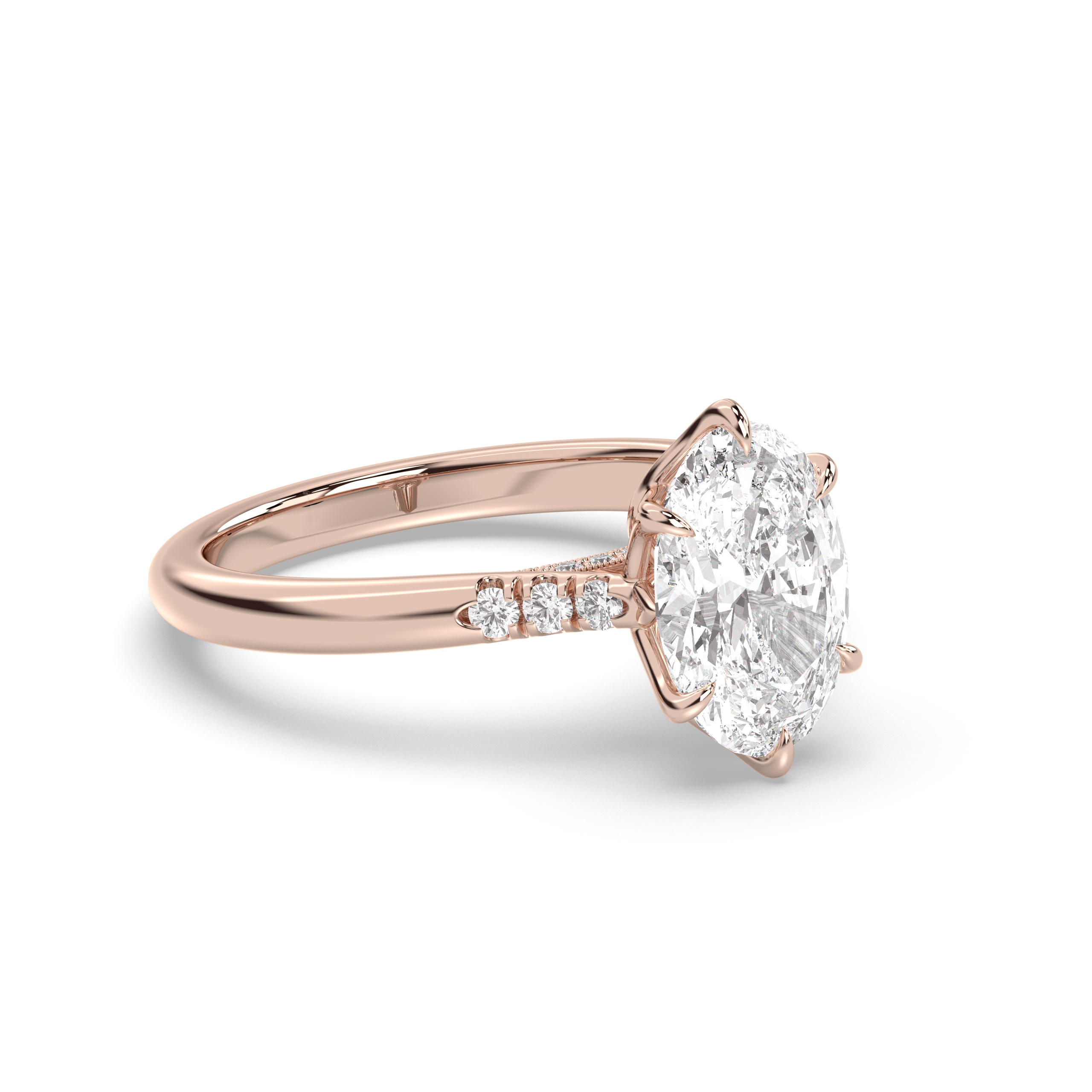 Vintage Monaco Trio Pavè, Oval Cut