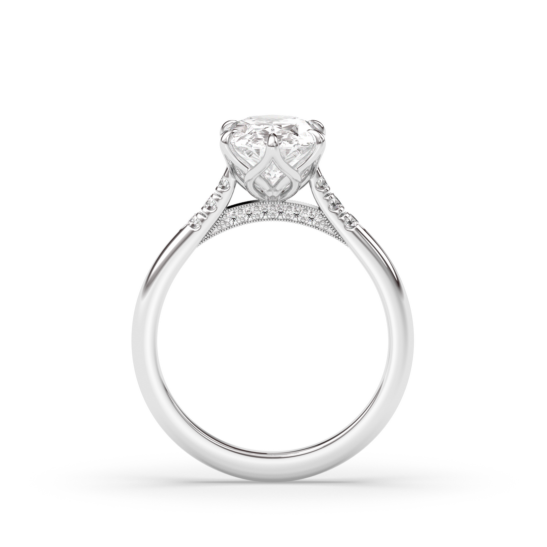 Vintage Monaco Trio Pavè, Oval Cut