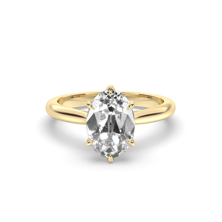 Vintage Monaco, Antique Old Mine Oval Lab Diamond