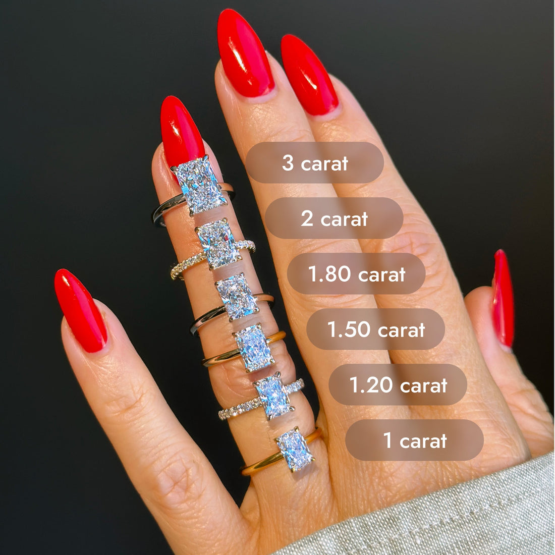 Classic Radiant Cut Solitaire - 1.50ct+ (8mm+, D/E & VVS)